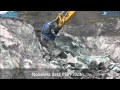 Vibro ripper DBL350 for basalt quarry in Japan