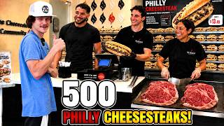 500 Philly Cheesesteaks For The Homeless!