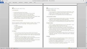 Case Study Template