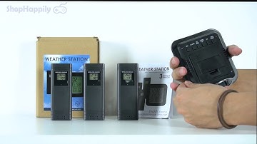 Wireless Weather Station Setup Guide 3.8" Display  with 3 Outdoor Sensors
