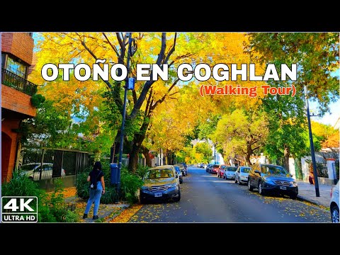 【4K】Caminando el Hermoso Barrio de Coghlan, Buenos Aires Argentina | Otoño Walking Tour