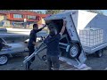 How to unload a variant 205 s1 small box trailer from a pallet