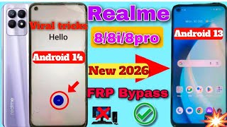 Realme 8I Frp Bypass Android 1314 New Method 2025 100% Working