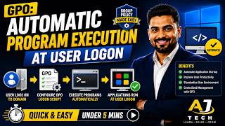 GPO: Automatic Program Execution at User Logon | Active Directory Tutorial