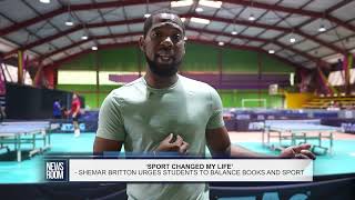 ‘SPORT CHANGED MY LIFE’  SHEMAR BRITTON URGES STUDENTS TO BALANCE BOOKS AND SPORT