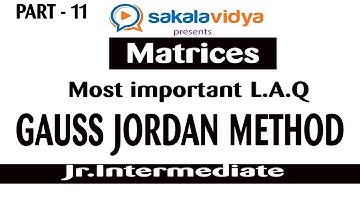 Matrices Part 11 ||How to score 75 marks ☑️ in 24 hours in Intermediate||