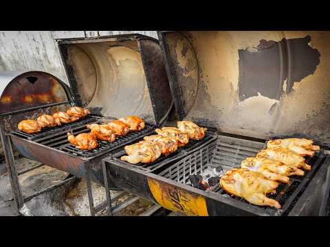 Non-Stop Orders! Famous Garlic Grilled Chicken in Thailand with 50 Years of History