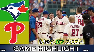 Philadelphia Phillies vs. Toronto Blue Jays (05/09/24) Full Game Highlights | MLB Season 2024