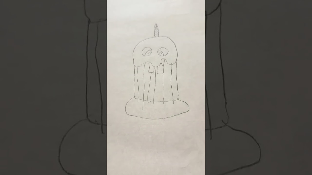 How to draw mr cupcake from five nights at Freddy’s!!