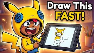 Drawing Leon in Pikachu Hoodie Brawl Stars