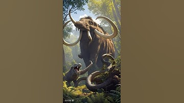 Mammoth Meets Python: A Fateful Encounter in the Mountains#ai#GPT#sora#openai#story#animal