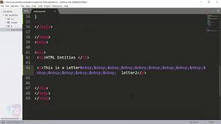 Free Web development course | What is Entity in HTML5 | Sekharmetla | Harisystems