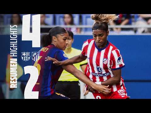 FC Barcelona 4-2 Atlético de Madrid Femenino | ⚽️ Allegra, Jensen | RESUMEN - Liga F, J3