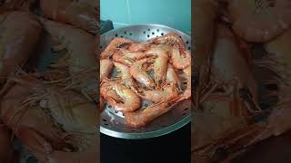 Steam Fresh Prawns Part 2 #prawns #sarapyan #lutongilokano #ofwhklife #satisfying #chinesecuisine