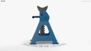 Axle Stand 3D model by 3DModels.org