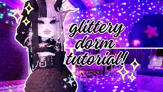 GLITTERY/STARRY DORM walls + floors tutorial ˚｡⋆୨୧˚royale  high˚｡⋆୨୧˚