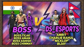 INDIA(Boss) Vs NEPAL(DS_Esports)  / LALiT GAMiNG FREE FIRE LIVE