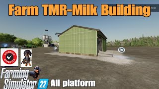 Farm TMR Milk Building  / FS22 mod for all platforms