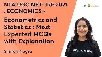 Econometrics & Statistics: Most Expected MCQs with Explanation | Economic | JRF 2021| Simran Nagra
