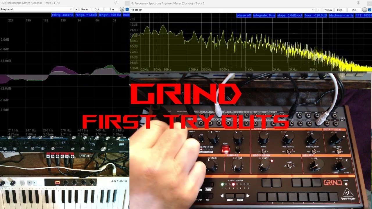 Behringer Grind | First Try Out | - YouTube