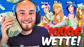 1000€ NO BUILD FORTNITE WETTE MIT ELI, WILLY & ROHAT