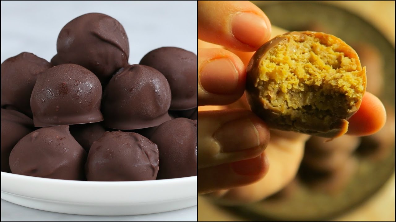 Dark Chocolate Peanut Butter Balls (Tasty's Recipe) YouTube