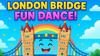 London Bridge Dance Party | Fun Kids Song | Nursery Rhyme 3D Animation | Ninja Cartoon Video