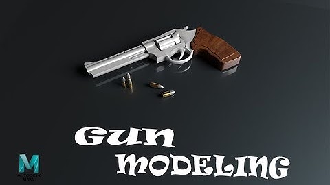3D GUN MODELING  [PISTOL]  - MAYA ANIMATION