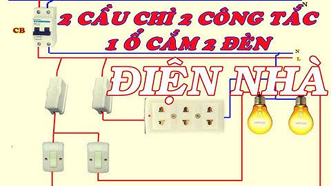bảng điện 2 cầu chì 2 công tắc và 1 ổ cắm