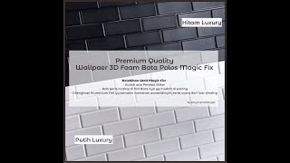 Wallpaper 3D Foam Bata Polos, Elegan Classic, [Magic Fix] 081318600917 screenshot 4