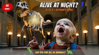 A to Z Animals Museum Tour | ABC Song for Toddlers | Learn Animals and Letters