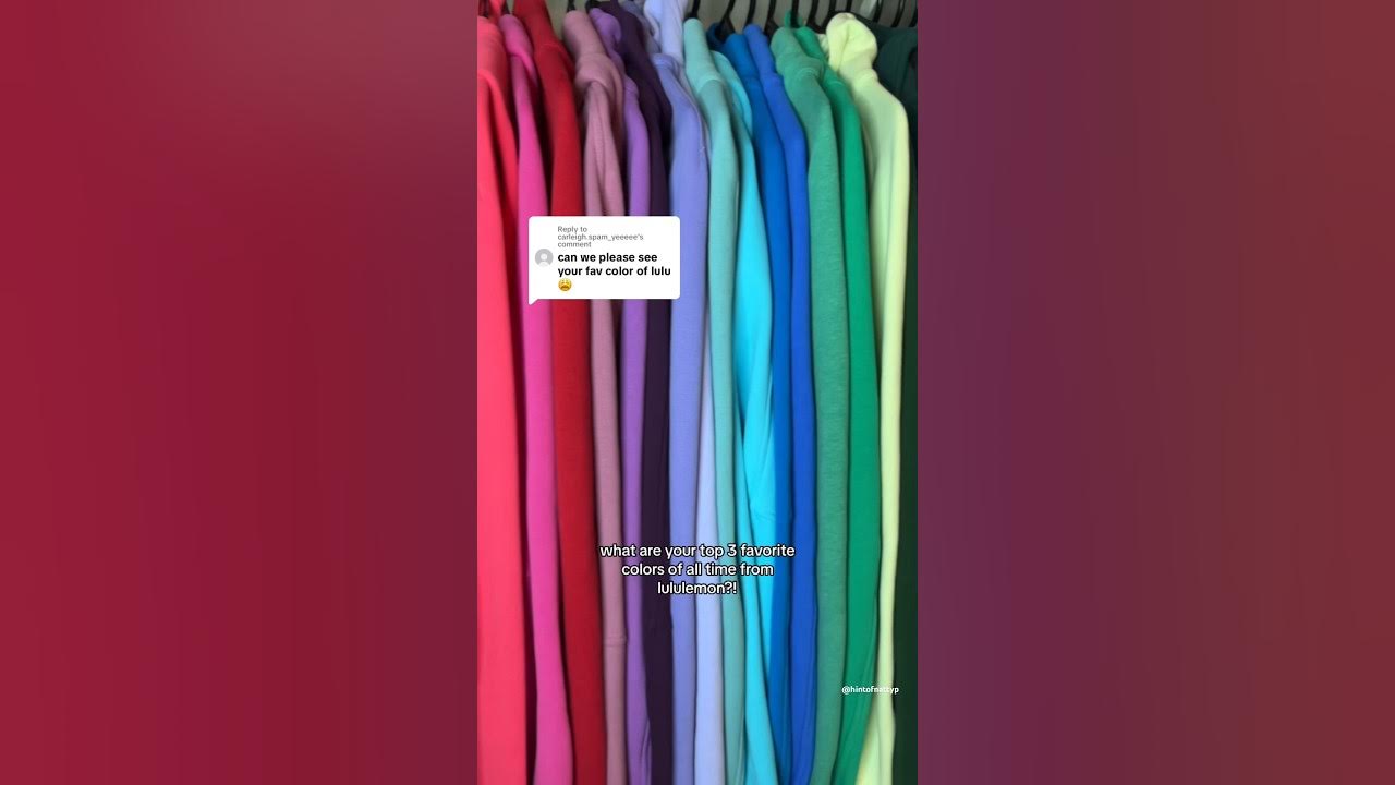 what are your top 3 favorite #lululemon colors?! #lululemoncreator 