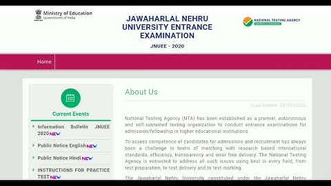 #JNUEE 2020 Result Announced # MA/MSc/MCA#News