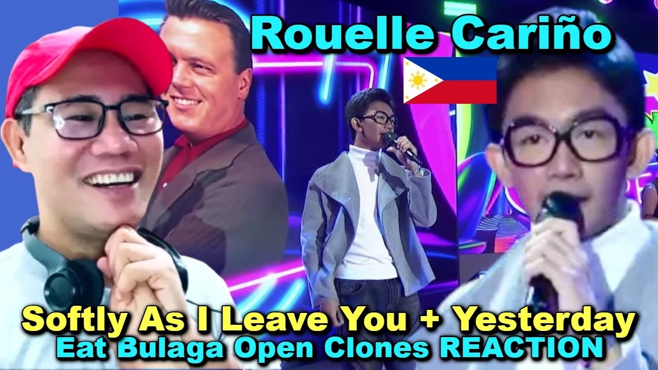 Руэль Кариньо - Мягко, как я тебя покидаю + Вчера - Eat Bulaga Открытые клоны РЕАКЦИЯ