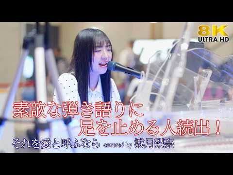 【 歌うま 】素敵な弾き語りに足を止める人続出！ それを愛と呼ぶなら / Uru（ covered by 城月梨奈 ）GMOライブ 🎧推奨 高音質 8K映像