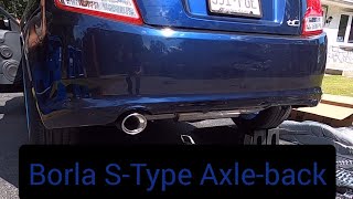 2013 Scion TC Borla S-Type axle-back exhaust sound, before and after