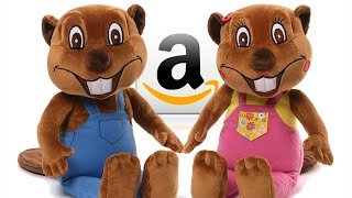 "Busy Beavers From Amazon" | Buy Billy & Betty Beaver Plush Toy Animals, Kids Stuffed Toys