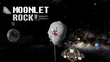 How to get MOONLET 2024 PT5 ROCK(2nd MOON BADGE) in SPACE SIMULATOR Roblox
