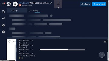 JavaScript P5js While Loop to Simulate Coin Flips