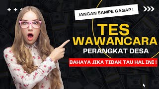 VILLAGE OFFICE INTERVIEW TEST