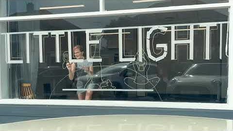 Time Lapse Painting a Large Window Mural