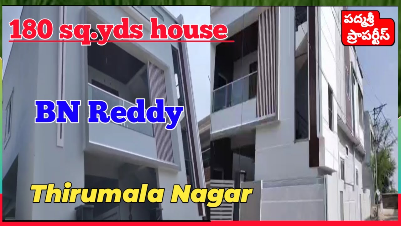 House for sale in BN Reddy G+1 house for sale 180 sq.yds house for