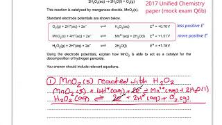 OCR H432 Unified chemistry 2017 paper Q3b