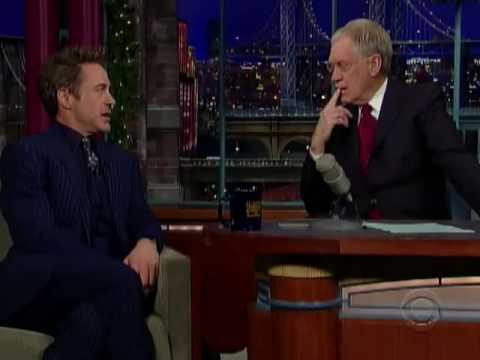 Robert Downey Jr on David Letterman (Part 2)