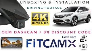 FITCAMX Integrated 4K Dash Cam InDepth Review  It looks OEM | Installation ,Video Footage