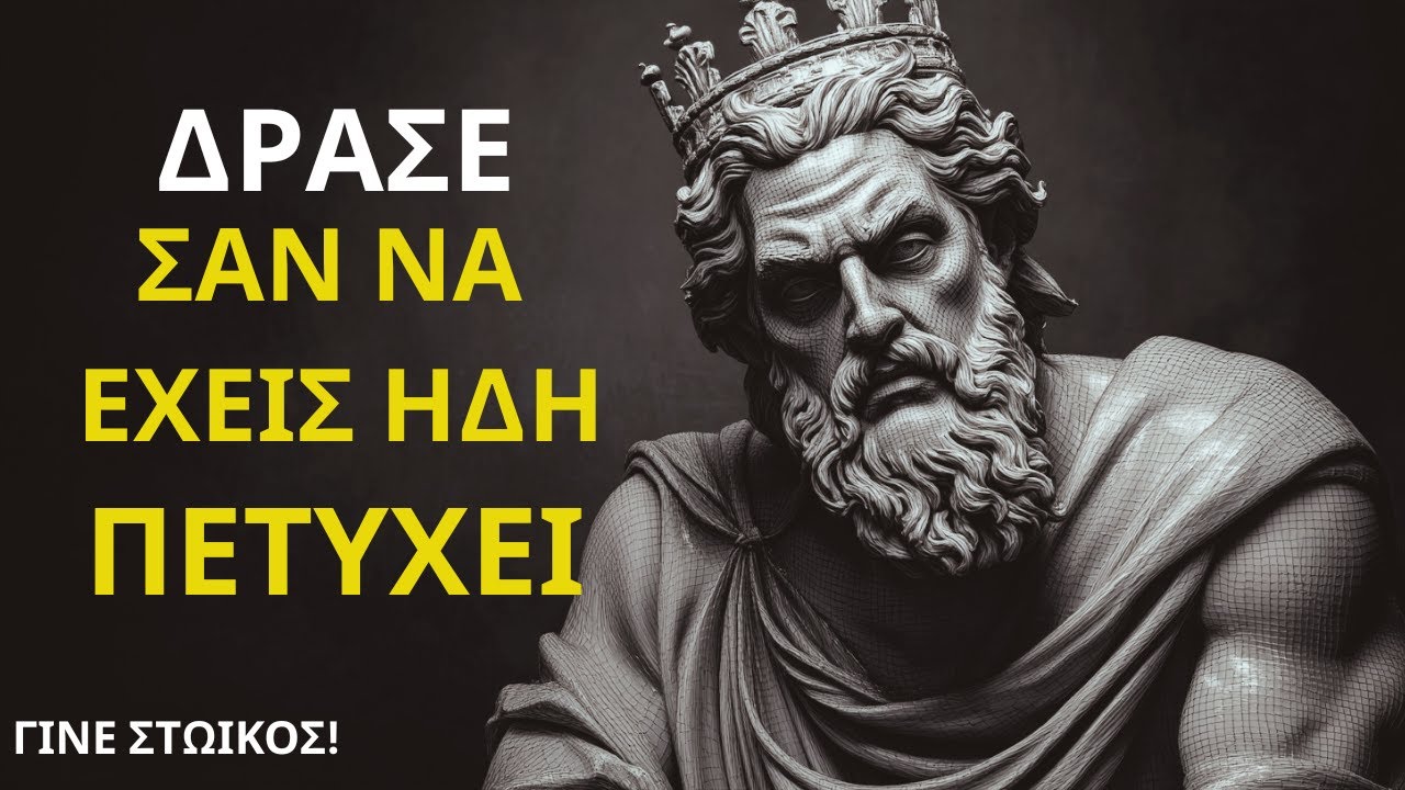 Μάθε να Συμπεριφέρεσαι Σαν να Έχεις Ήδη Αυτό που Θέλεις | Γίνε Στωικός