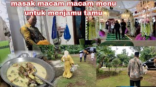 Masak lebih awal menu nya macam macam lanjut ke metro kondangan 