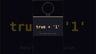 true + "1" in JavaScript 🤯 | Type Coercion Explained (JS Interview Question)