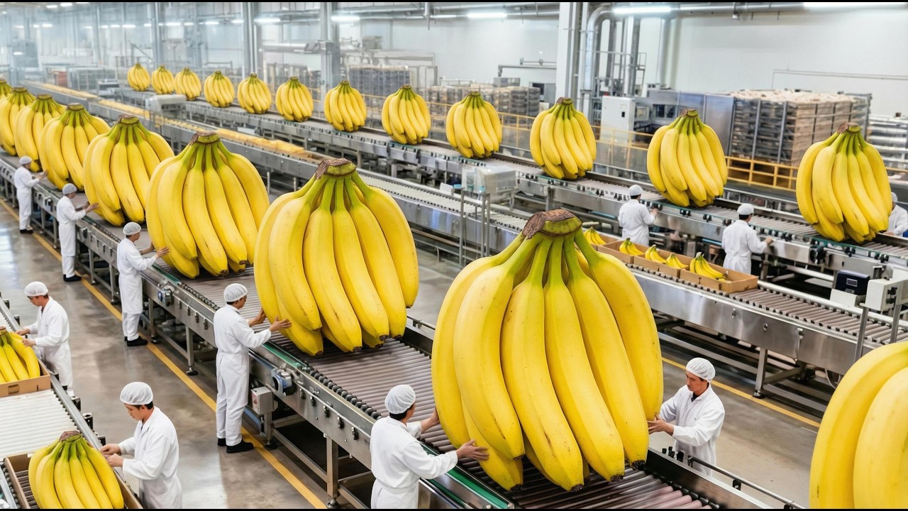Transporting Tons of Bananas This Way - Grows and Harvest Agricultural Bananas (Full Process)