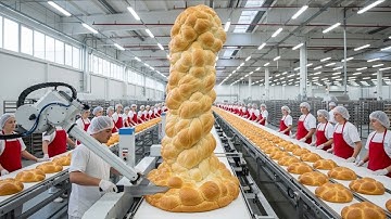 Inside a Modern Bakery Factory: How Wheat Turns Into Fresh Loaf Bread (Complete Process)